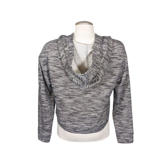 Anthropologie Saturday Sunday Rehearsal Cropped Hoodie Sweatshirt Women Med Gray - Picture 4 of 7